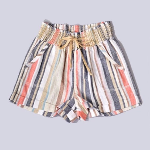 MIKAYLA Striped Spring shorts    - Picture 2 of 4